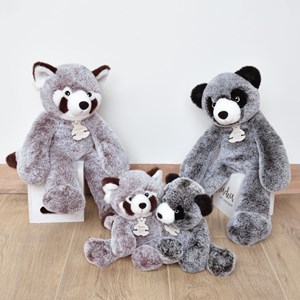 Peluche panda marron sweety mousse 25 cm