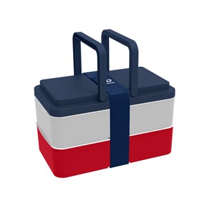 Lunchbox avec poignées - tricolore
