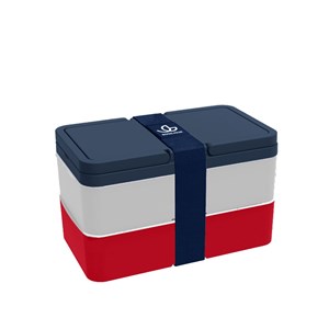 Lunchbox avec poignées - tricolore