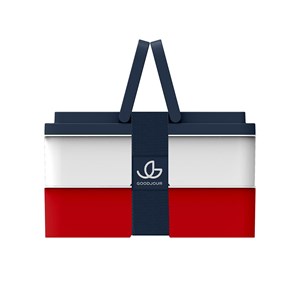 Lunchbox avec poignées - tricolore