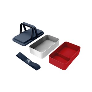 Lunchbox avec poignées - tricolore