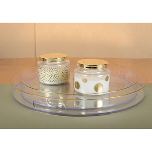 Bougie ronde à points doré parfum sauge