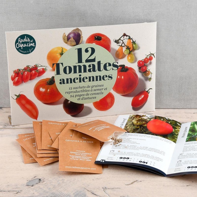 Radis Et Capucine - Coffret 12 sachets tomates anciennes