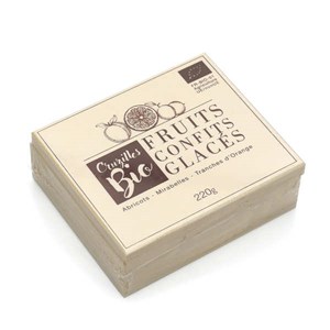 Fruits bio confits glacés