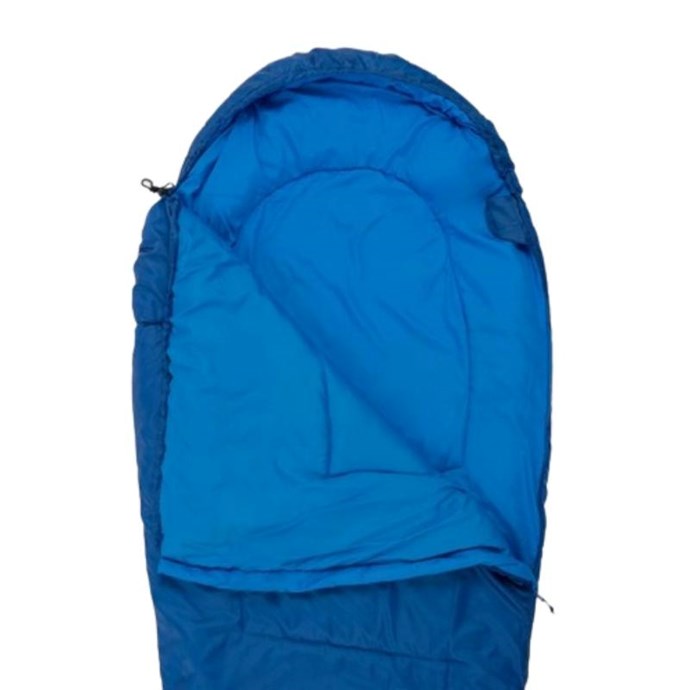 Sac De Couchage Momie Ozark Trail 30°F - Bleu, 85x33 Pouces, Double Paroi