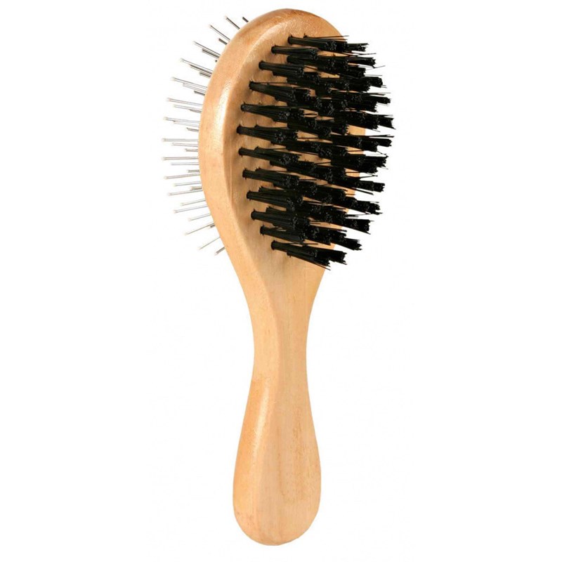 Animallparadise - Brosse double face 17 cm pour chat et c
