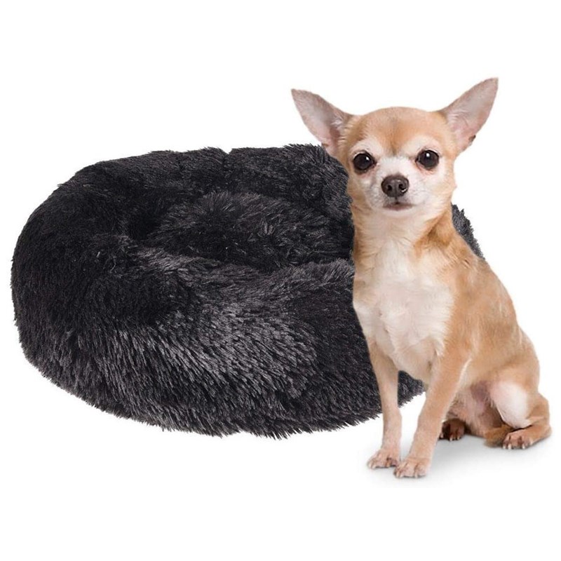 Animallparadise - Coussin krems rond, anti stress, noir ø