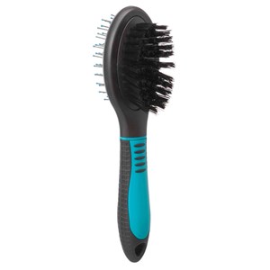 Brosse double 5 x 19 cm pour chien et c