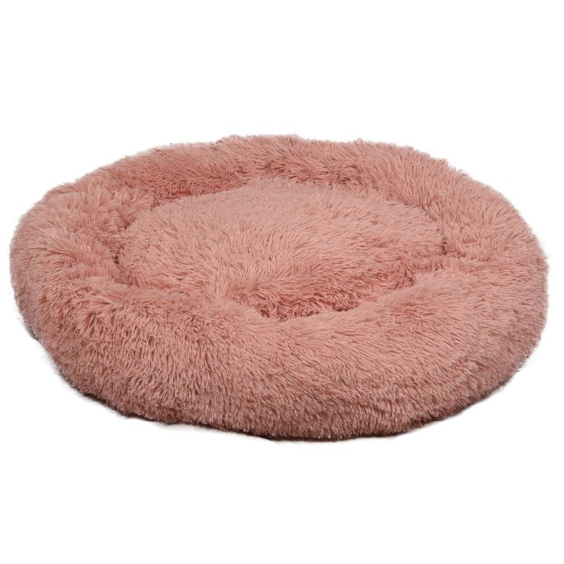 Flamingo - Coussin krems rond, couleur vieux rose