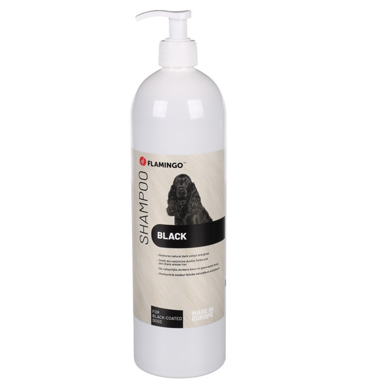 Flamingo - Shampoing pour chien à pelage noir 1 li