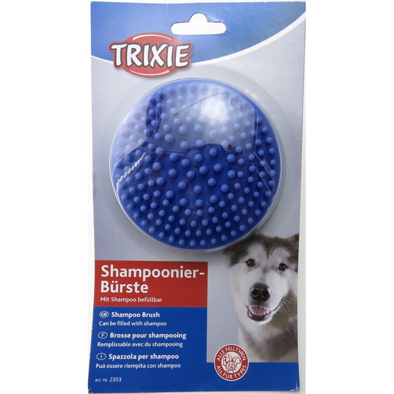 Trixie - Brosse à shampoing pour chien