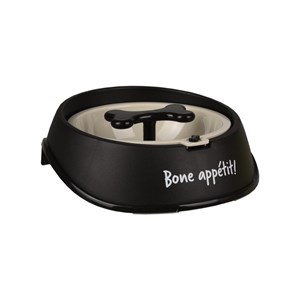 Gamelle anti -glouton noir, ø 15,5 cm,