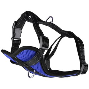 Harnais milou xl réglable bleu, pour ch