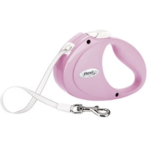Laisse flexi puppy xs 2 mètres rose san
