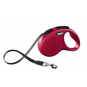 Laisse sangle 5 mètres s rouge laisse p