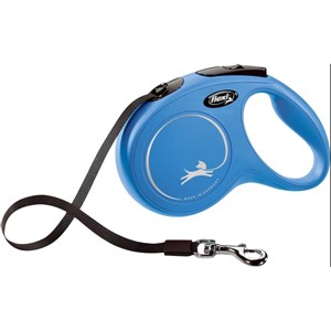 Laisse sangle 5 mètres m max 25 kg bleu