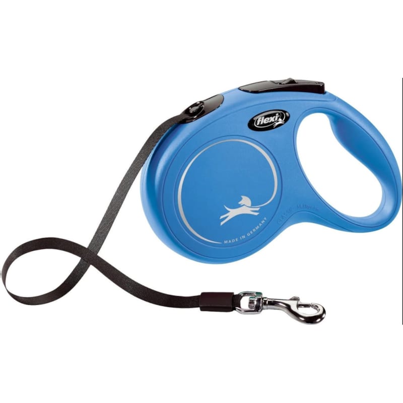 Flexi - Laisse sangle 5 mètres m max 25 kg bleu