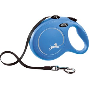 Laisse sangle 8 mètres l max 50 kg bleu