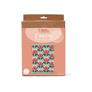 Coffret canevas fleurs de lotus