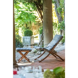 Repose-pieds matty soft blanc noir