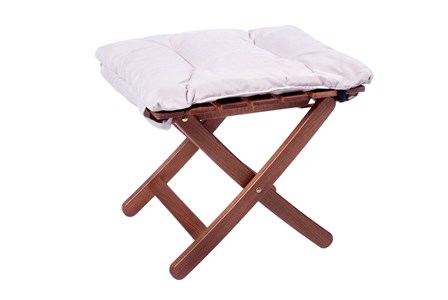 Repose-pieds matty soft blanc beige
