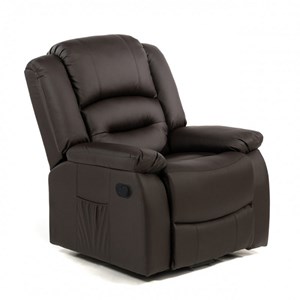 Fauteuil de relaxation massant Marron