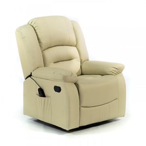 Fauteuil de relaxation massant Beige