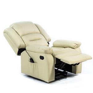 Fauteuil de relaxation massant Beige