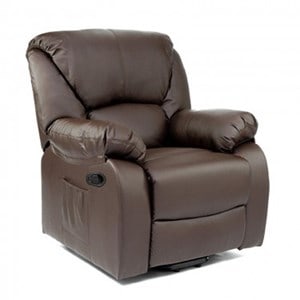 Fauteuil de relaxation massant Marron