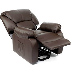 Fauteuil de relaxation massant Marron