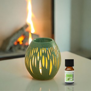 Brûle parfum série céramy ovali olive