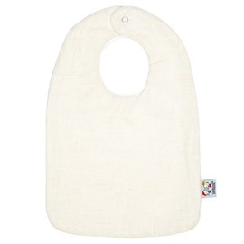 Bavoir bébé en lin écru dès la