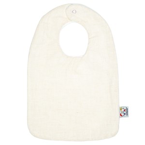 Bavoir bébé en lin écru dès la