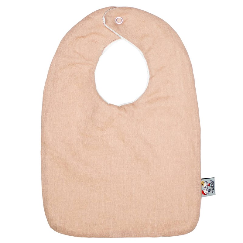 Bavoir+bebe+en+lin+peche+des+la