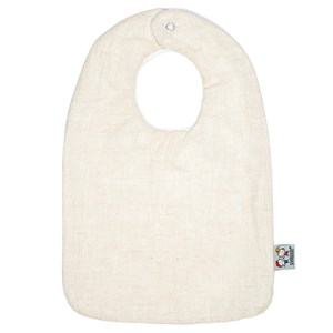 Bavoir bébé en lin beige dès la