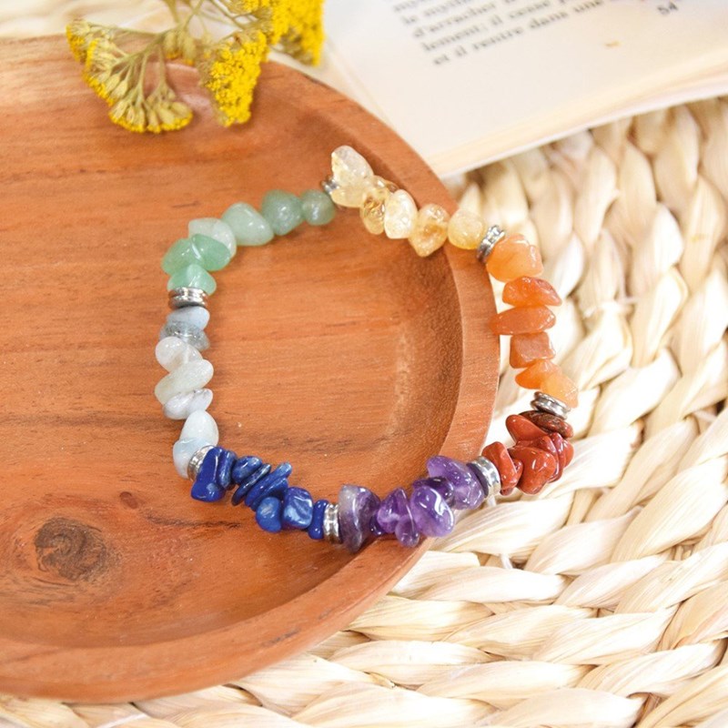 Bracelet 7 chakras mix chips