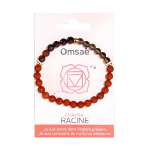 Bracelet chakra racine 6 mm