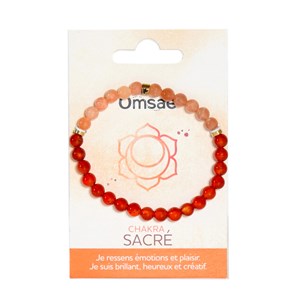 Bracelet chakra sacré 6 mm