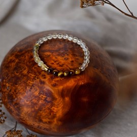 Bracelet chakra plexus solaire 6 mm