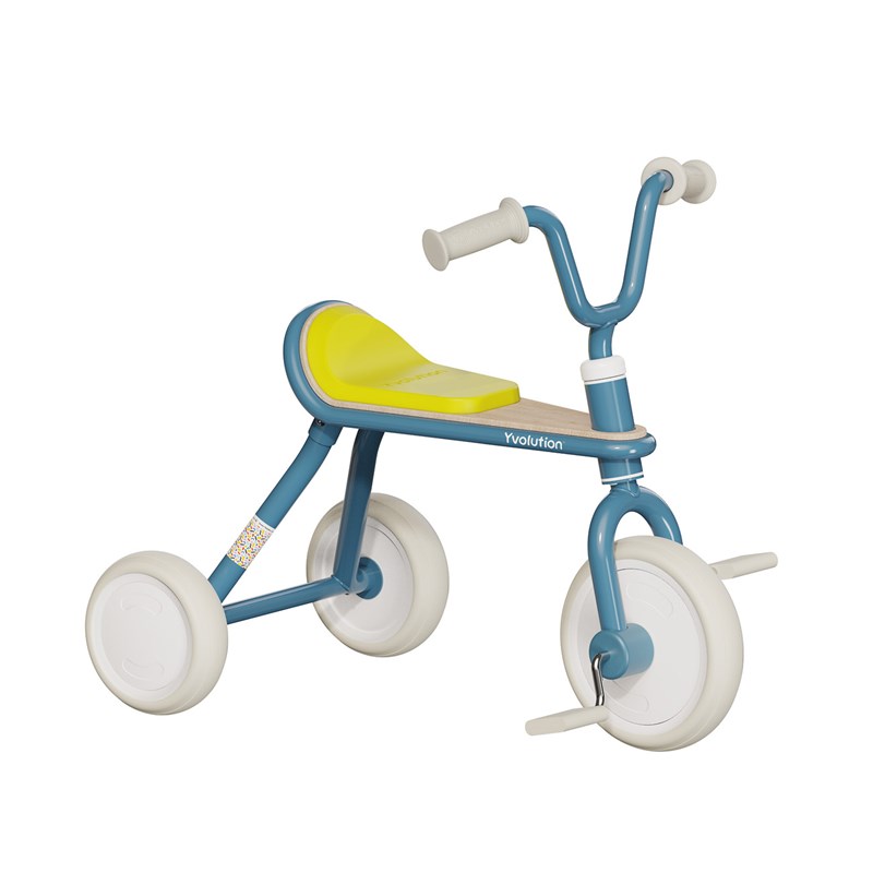 Tricycle métal vintage confort Bleu