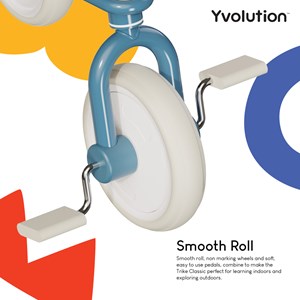 Tricycle métal vintage confort Bleu