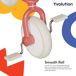 Tricycle métal vintage confort Rouge