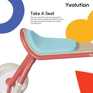 Tricycle métal vintage confort Rouge