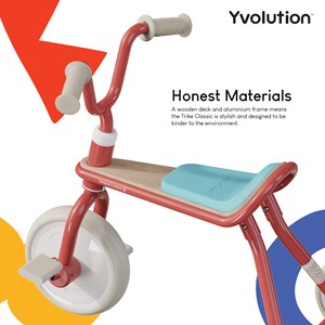 Tricycle métal vintage confort Rouge