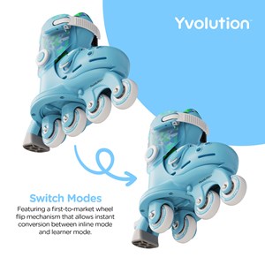 Rollers  évolutifs twista bleu 29-33