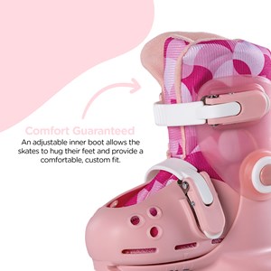 Rollers évolutifs twista rose 29-33