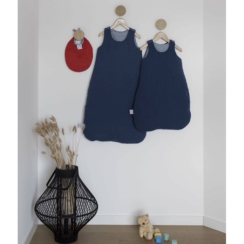 Manufacture des bébés français - Gigoteuse été bleu marine 0-6 mois