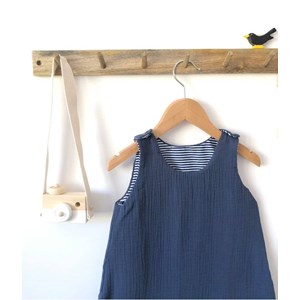 Gigoteuse été bleu marine 0-6 mois