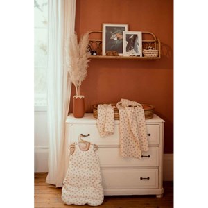 Gigoteuse écru fleurie rose 0-6 mois