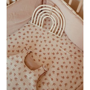 Gigoteuse écru fleurie rose 0-6 mois